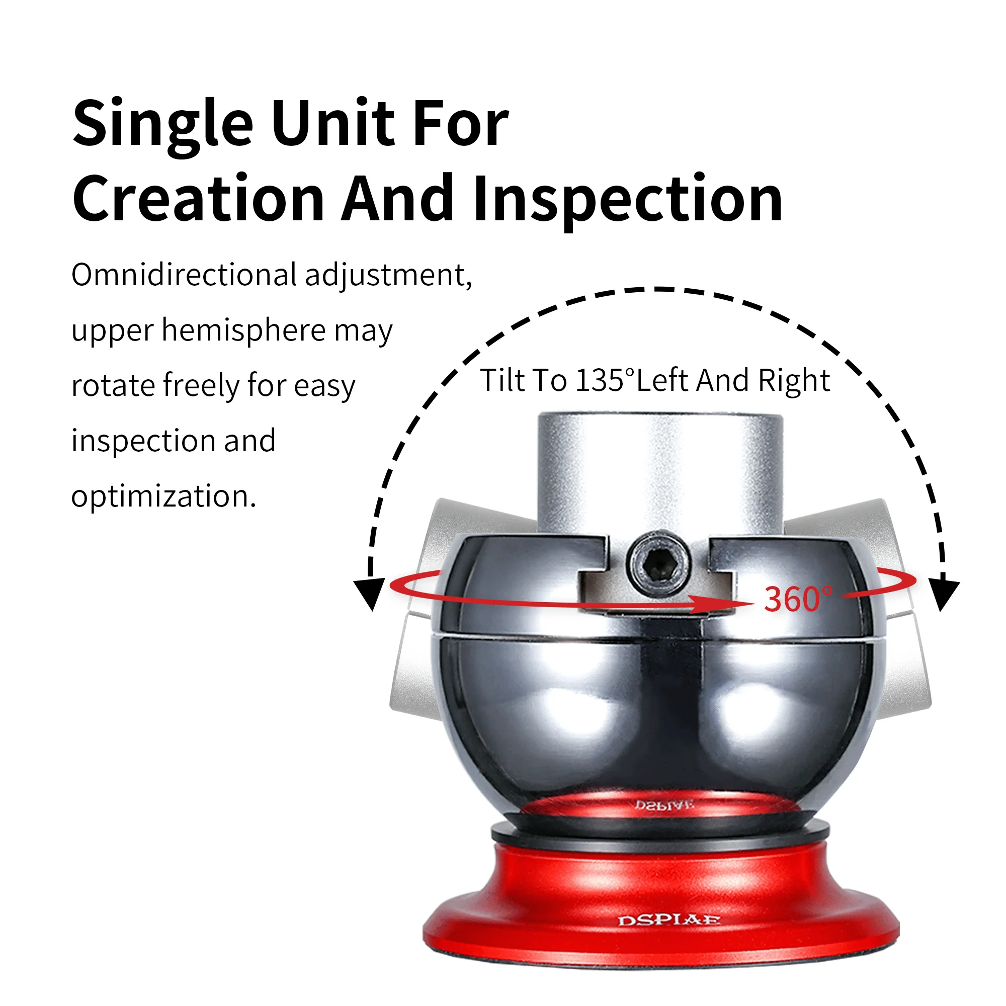 DSPIAE AT-SV 135 Degree Universal Ball Vise Model Fixture - Image 6