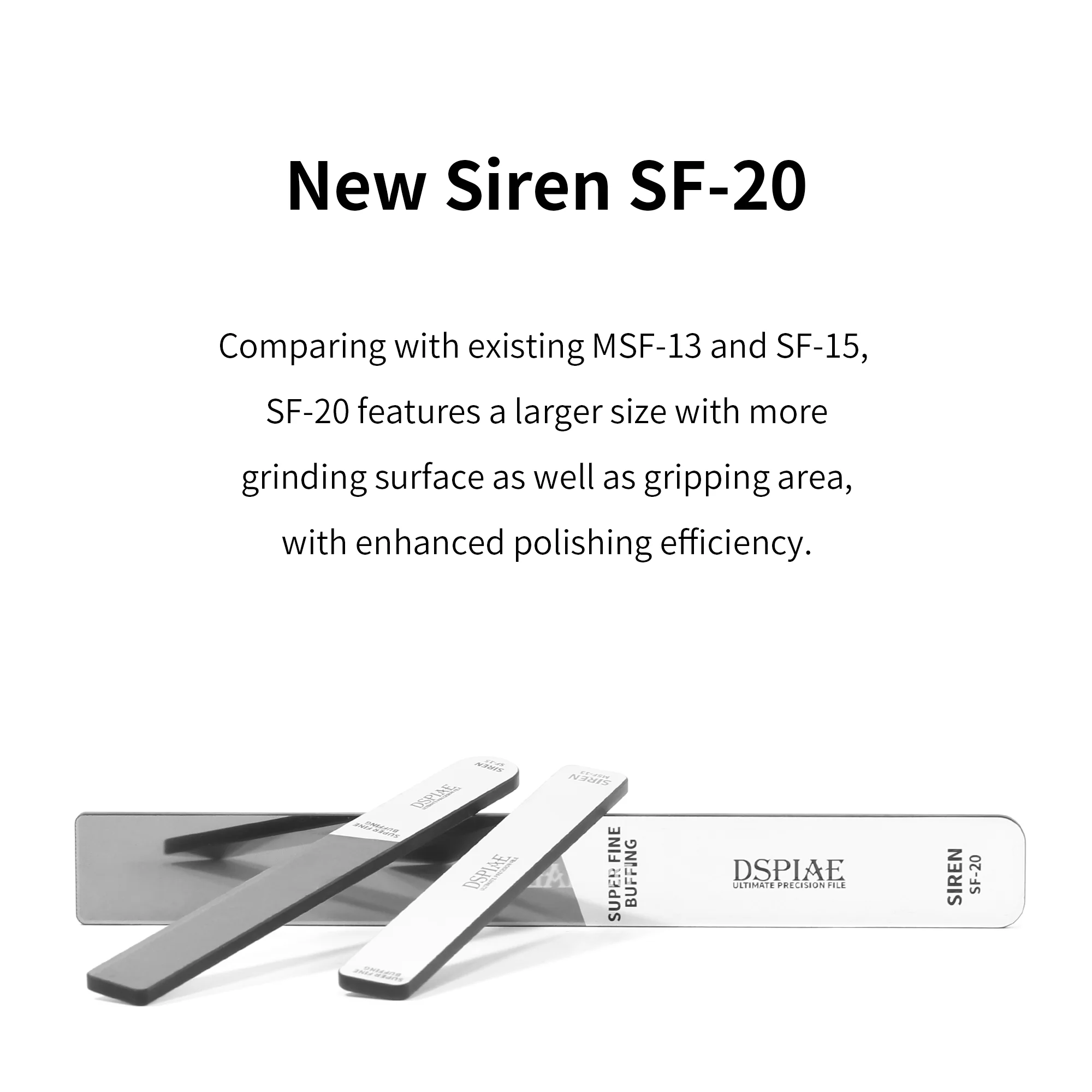 DSPIAE MSF/SF Siren Ultimate Precision Polishing File For Models 10000-12000 Grit - Image 5