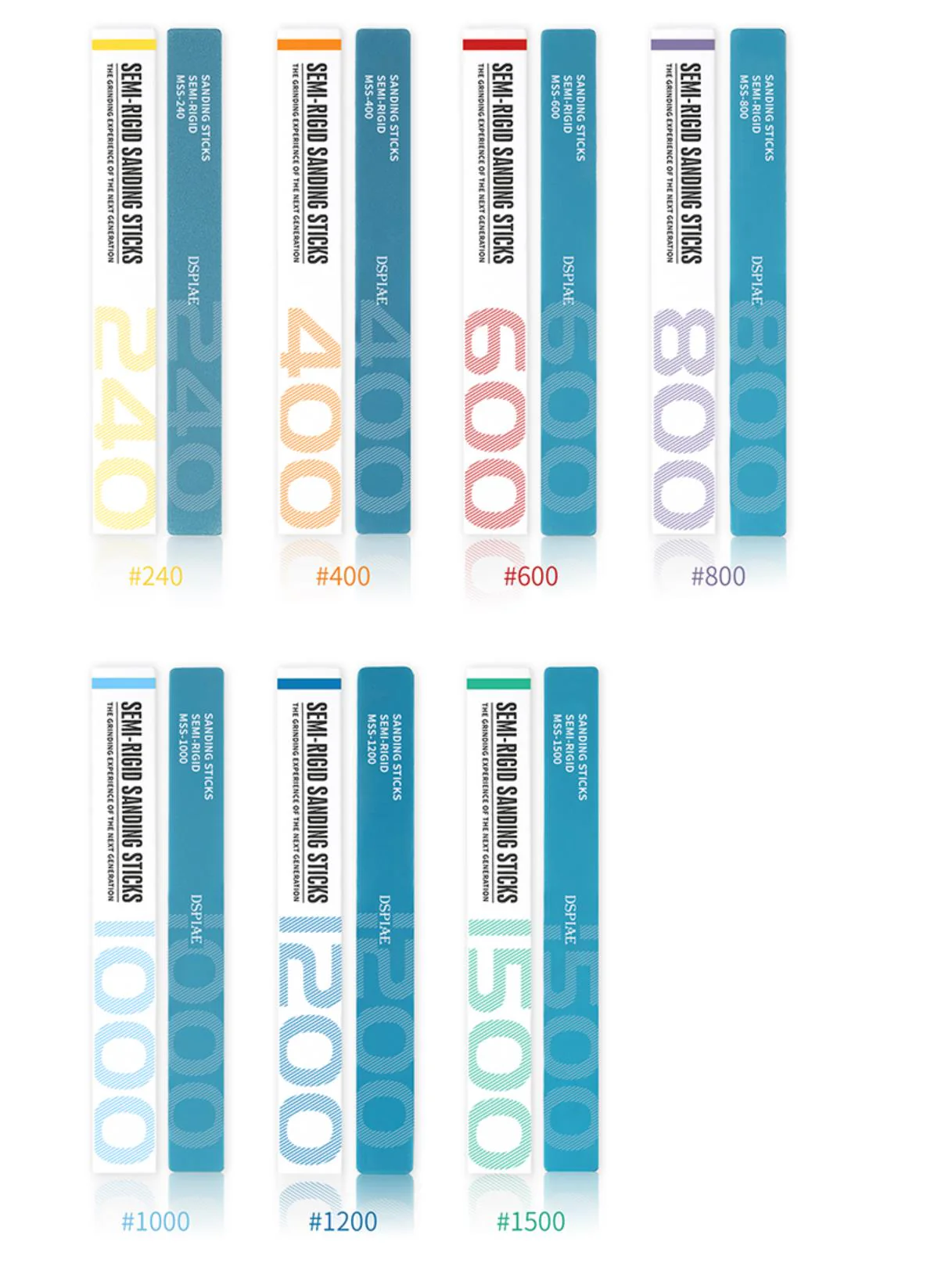 DSPIAE MSS Semi-rigid Sanding Sticks 240-1500 Grit - Image 9