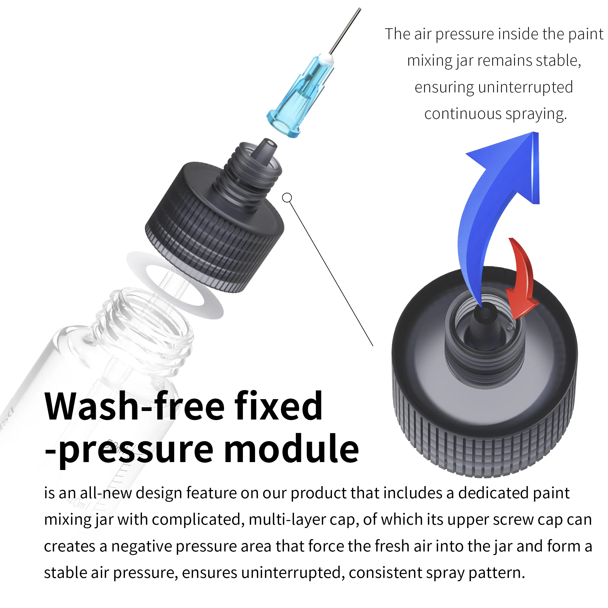 DSPIAE PT-AB Wash-Free Airbrush - Image 3