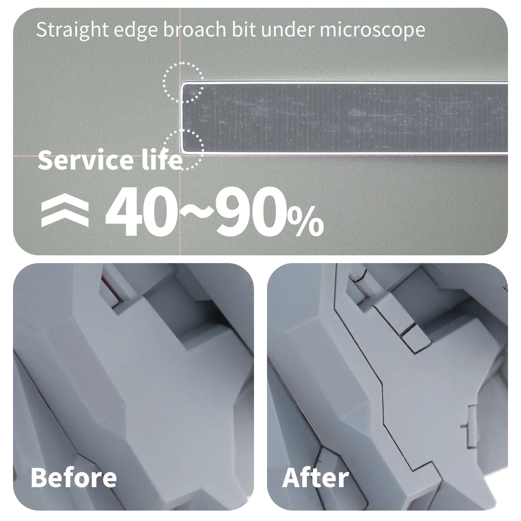 DSPIAE ZPB Straight Edge Broach Push Knife & GS Step Scraper Model Tool GK Modification Engraving Knife - Image 4